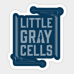 Little Gray Cells Sticker